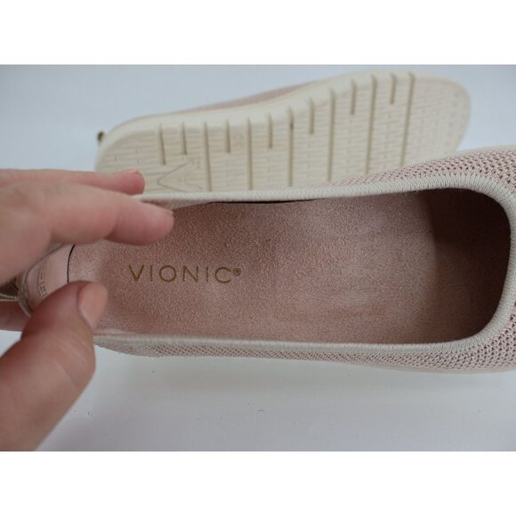 Vionic Uptown Skimmer Knit Size 10 Blush Pink Platform Shoes Slip On Comfy - Picture 9 of 12